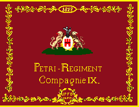 [St. Peter reg. 9th comp. flag of 1813]